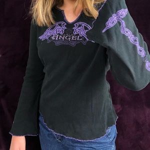 WOMENS HARLEY ANGEL HARLEY DAVIDSON LONG SLEEVE